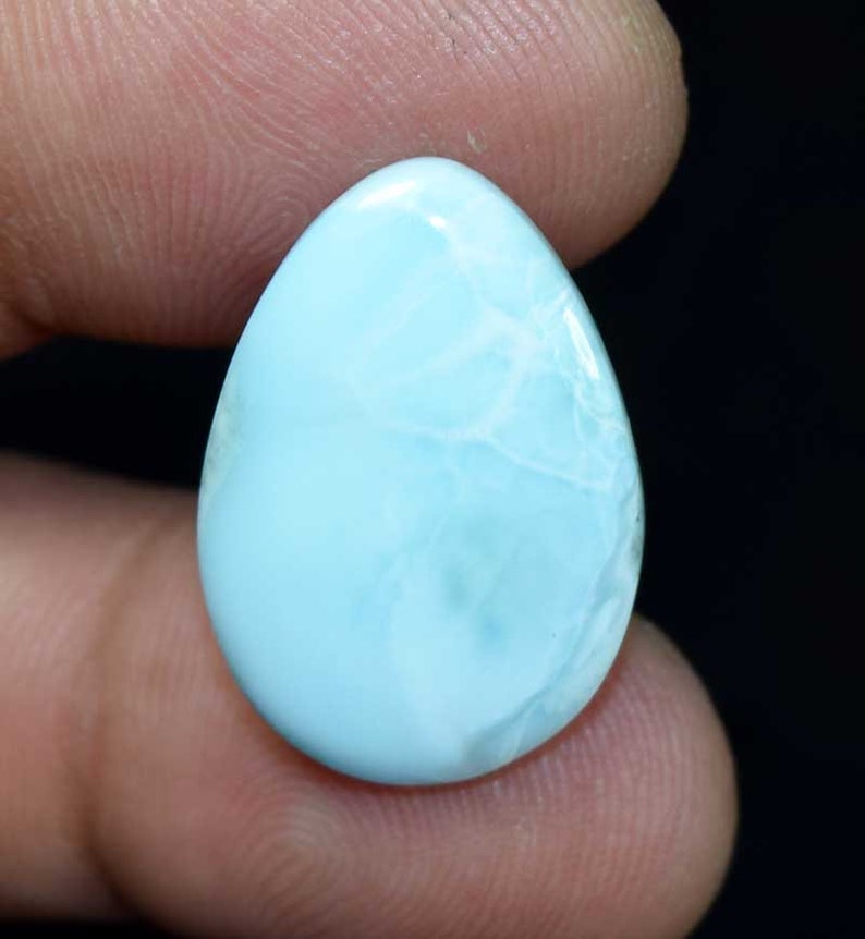 NATURAL LARIMAR Cabochon 100/% Natural Larimar Cabochon Pectolite Semi Precious Gemstone Sky Blue Larimar Loose Crystal LAR374