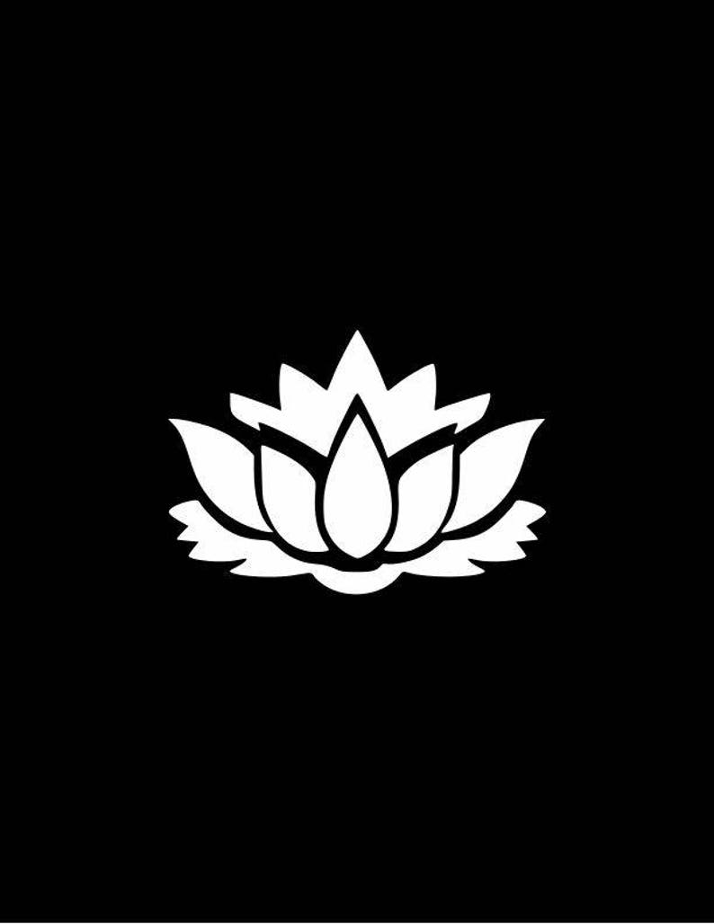 Lotus Flower Lotus Flower Decal Etsy