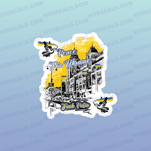 Ukraine Decal, F*ck Putin Decal,Weatherproof Ukraine Sticker, Ukraine Flag, Stand with Ukraine Stickers Vinyl Decal, Ukraine War Decal