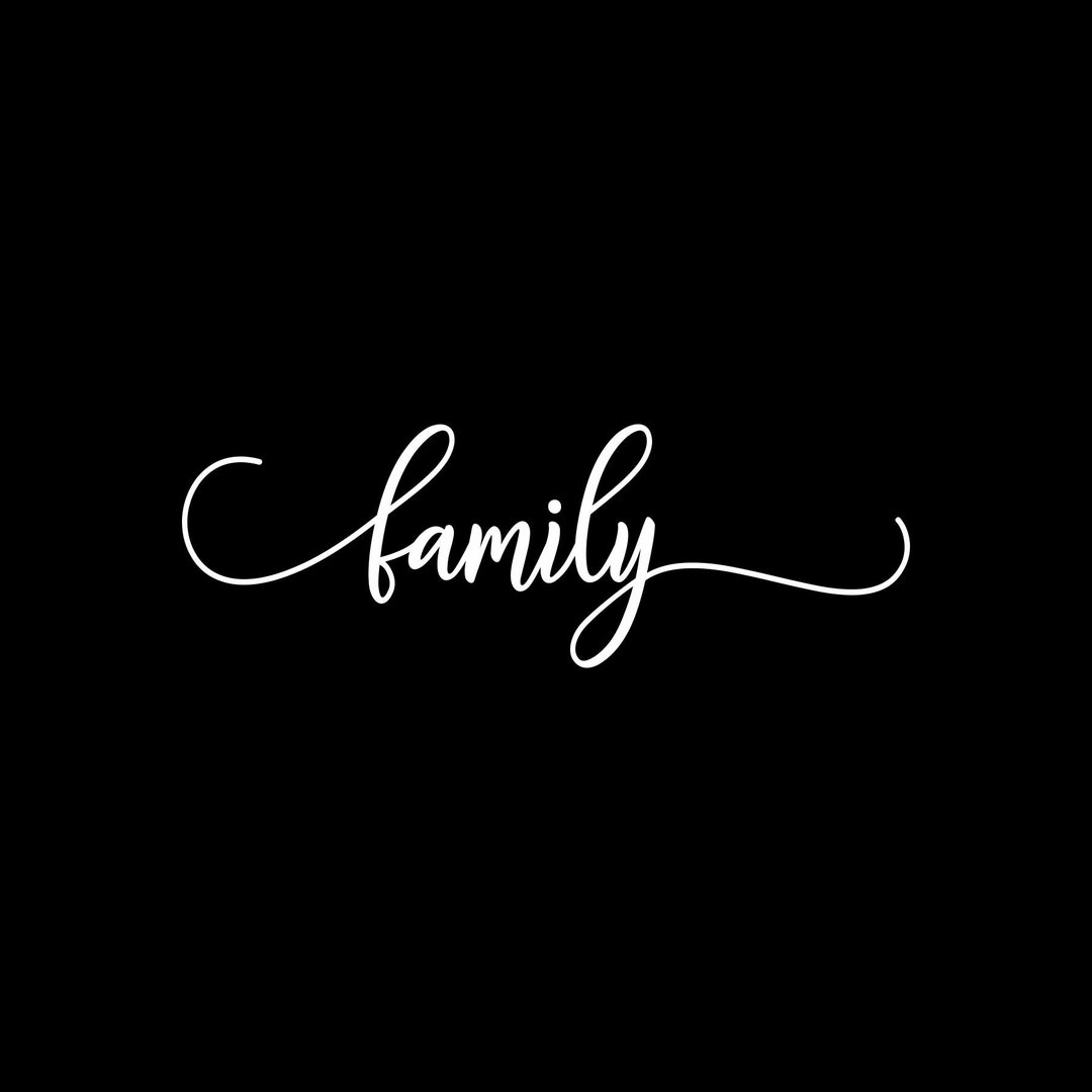 Family Decal, Family Laptop Sticker,car Decal,family Word Decal,family ...