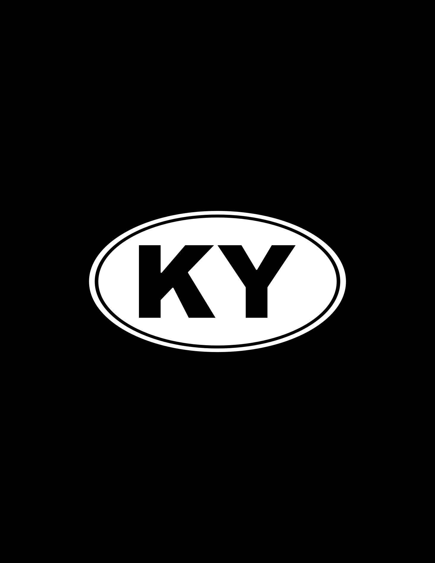 Ky's Sticker Kentucky Decal KY Decal Sticker Kentucky State Bumper Sticker Yeti ...