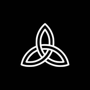 Interlaced Triquetra Decal, Trefoil Knot,Trinity Knot Decal,Religious,Celtic,Yeti Tumbler Cooler Car Truck Window Wall Laptop Tablet Phone