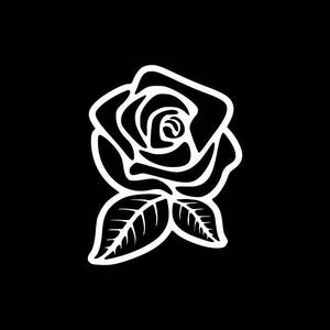 Rose Decal,Rose Sticker,Roses, Flower Decal,Flower Sticker, Flowers, Flower Car Decal,Nursery Wall Decals,Laptop,Tablet,Bumper Sticker