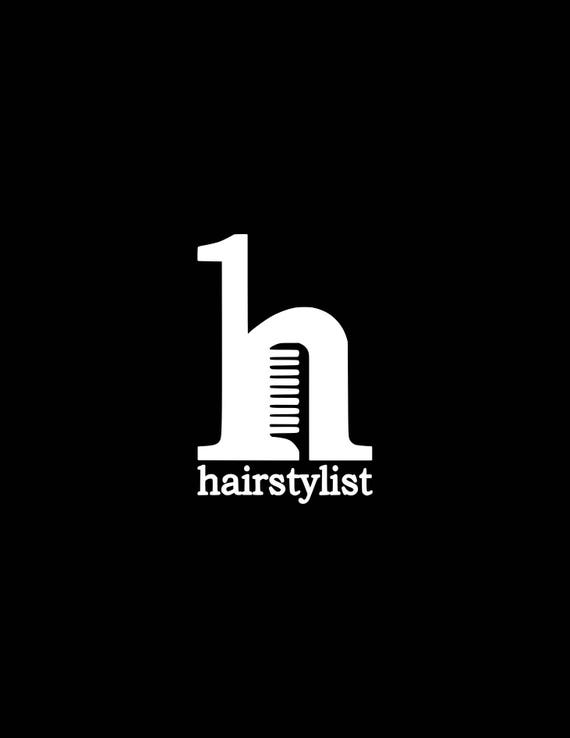 Hairstylist Decalhairstylist Car Decallove Hair Decalsalon Etsy