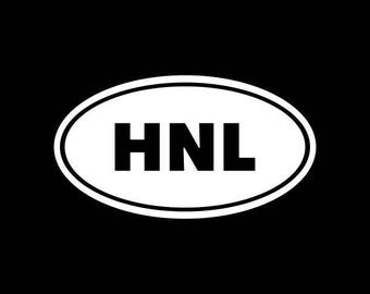 Honolulu Hawaii Car Vinyl Decal HI Stickers HNL Laptop etc...
