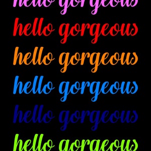 Computer Hello Gorgeous Hello Gorgeous Decal Hello Gorgeous Mirror Decal Sticker Mirror Decals ...