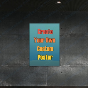 Custom Posters, Custom Poster Printing, High Quality Personalized Posters, Your Design Posters, Wide Format Prints, Custom Wall Art