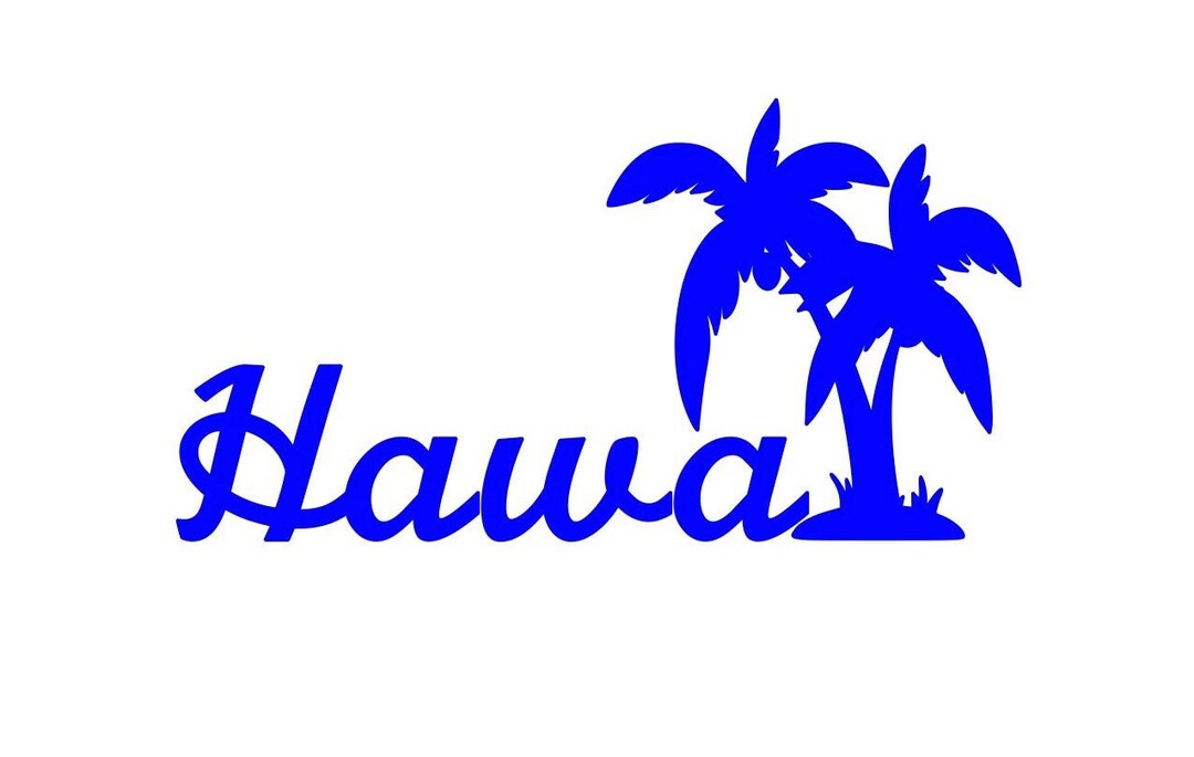 Hawaii Decal HI Car Decal HI Sticker Hawaiian Islands Decal Etsy