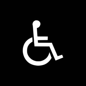 Handicap Decal, Handicap Symbol Sticker Vinyl Decal, Handicap Car Decal