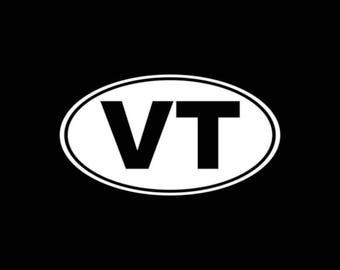 Vermont Decal VT Car Decal Sticker Window Laptop Tablet Wall Yeti Tumbler Bumper Sticker VT State Decal Vermont Car Decal VT Truck Sticker