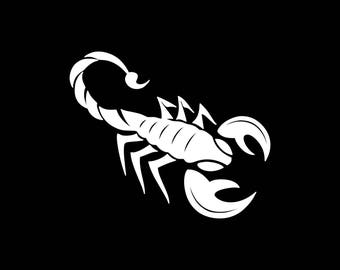 Scorpion Decal,Scorpion Car Decal,Scorpion Sticker, Scorpion Yeti Cooler Tumbler Laptop Tablet Decal etc..