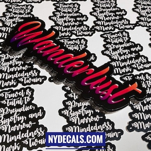 Wanderlust decal