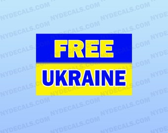 Free Ukraine Decal, Weatherproof Ukraine Sticker, Ukraine Flag, Stand with Ukraine Stickers Vinyl Decal, Ukraine Map Decal,Vinyl Sticker
