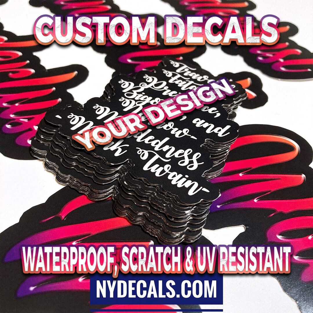 Custom Stickers, Your Design or Logo Stickers, Die Cut or Kiss Cut Bulk ...