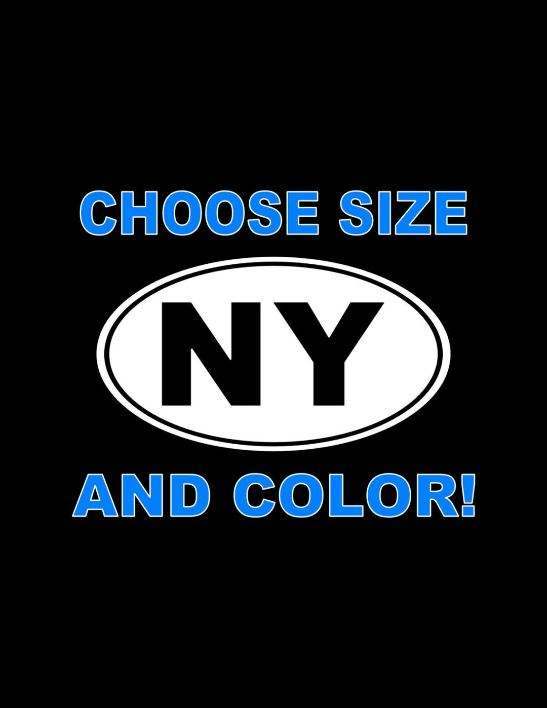 New York Decal NY Car Decal NY State Sticker Window Laptop Wall Bumper ...