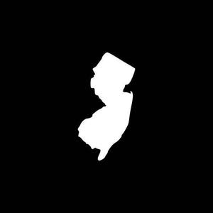 New Jersey Decal, NJ State Outline Decal,New Jerseyan,NJ State Decals,New Jerseyite Stickers Vinyl Die-Cut Car Decals,Home State Decals