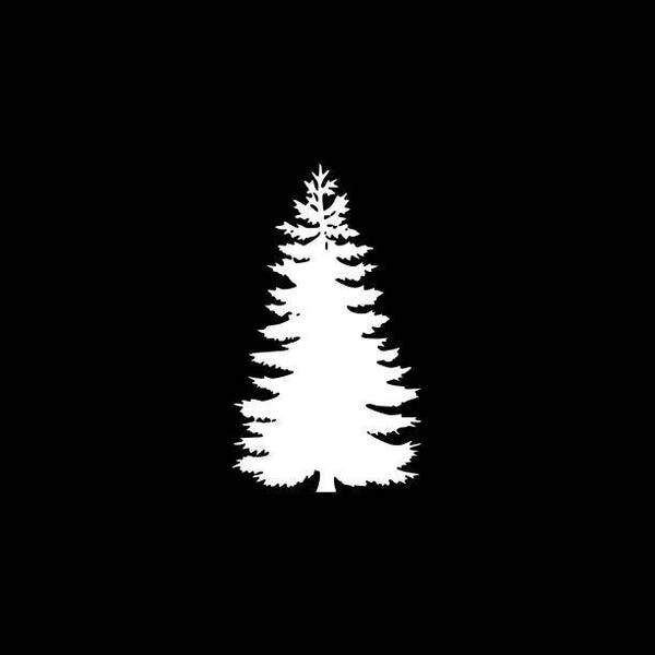 Cedar Tree Vinyl Decal Car Window Wall Bumper Phone Laptop Tablet Yeti Wall Window Vinyl Die Cut Decal etc..