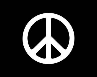 Peace Sign Decal - Peace Symbol Vinyl Decal Peace Symbol Sticker  Peace Sign Phone Decal  Peace Car Sticker Laptop Yeti Tumbler