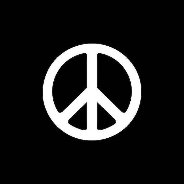 Peace Sign Decal - Peace Symbol Vinyl Decal Peace Symbol Sticker  Peace Sign Phone Decal  Peace Car Sticker Laptop Yeti Tumbler