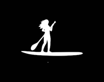 Stand Up Paddle Board SUP Auto Window High Quality Vinyl Decal Sticker 04033
