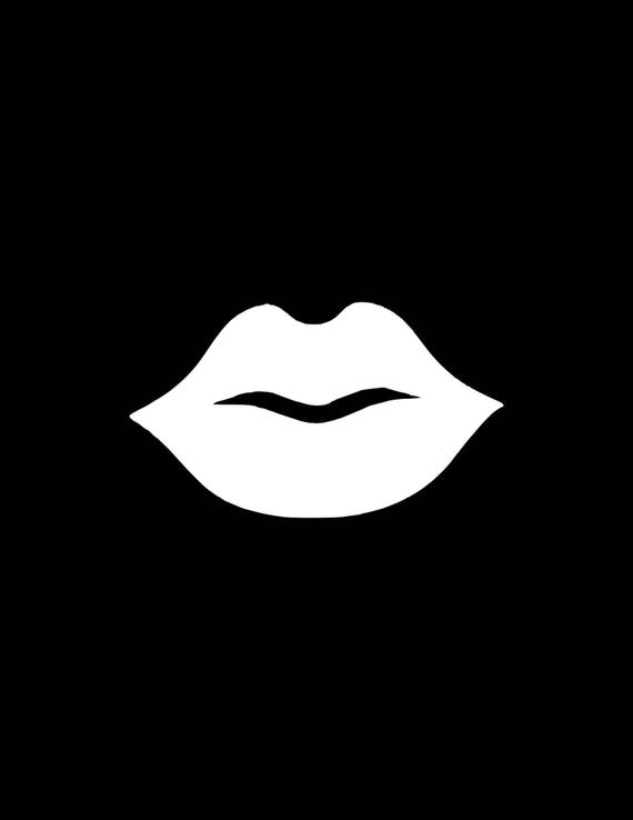 Lips Decal, Lips Car Decal, Lips Yeti Cooler Tumbler Wall Window
