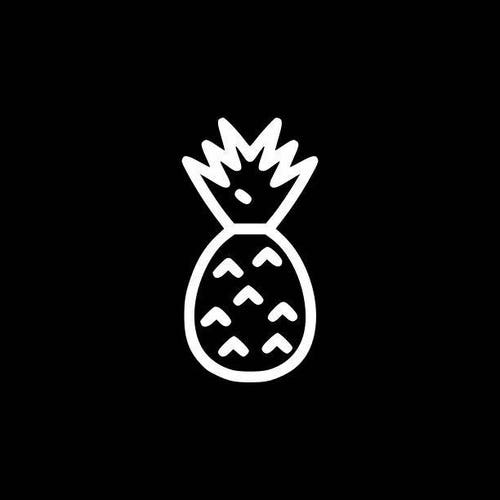 Pineapple Decal Vinyl Sticker Pineapple Car Decal Laptop Phone Etsy