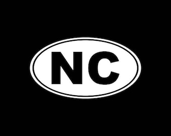North Carolina Decal,NC State Decal,North Carolina State Decals Stickers Vinyl Die-Cut Car Decals,Home State Decals