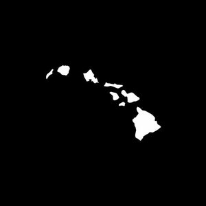 Hawaii Vinyl Decal , Hawaii Islands, HI , Hawaiian Island Decal , Hawaii Sticker, Hawaii Car Decal, HI Laptop sticker , Hawaii Wall Decal