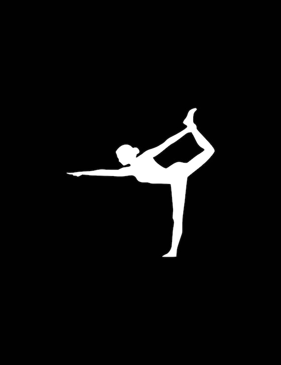 YOGA Scorpion Pose Vinyl Decal Sticker D