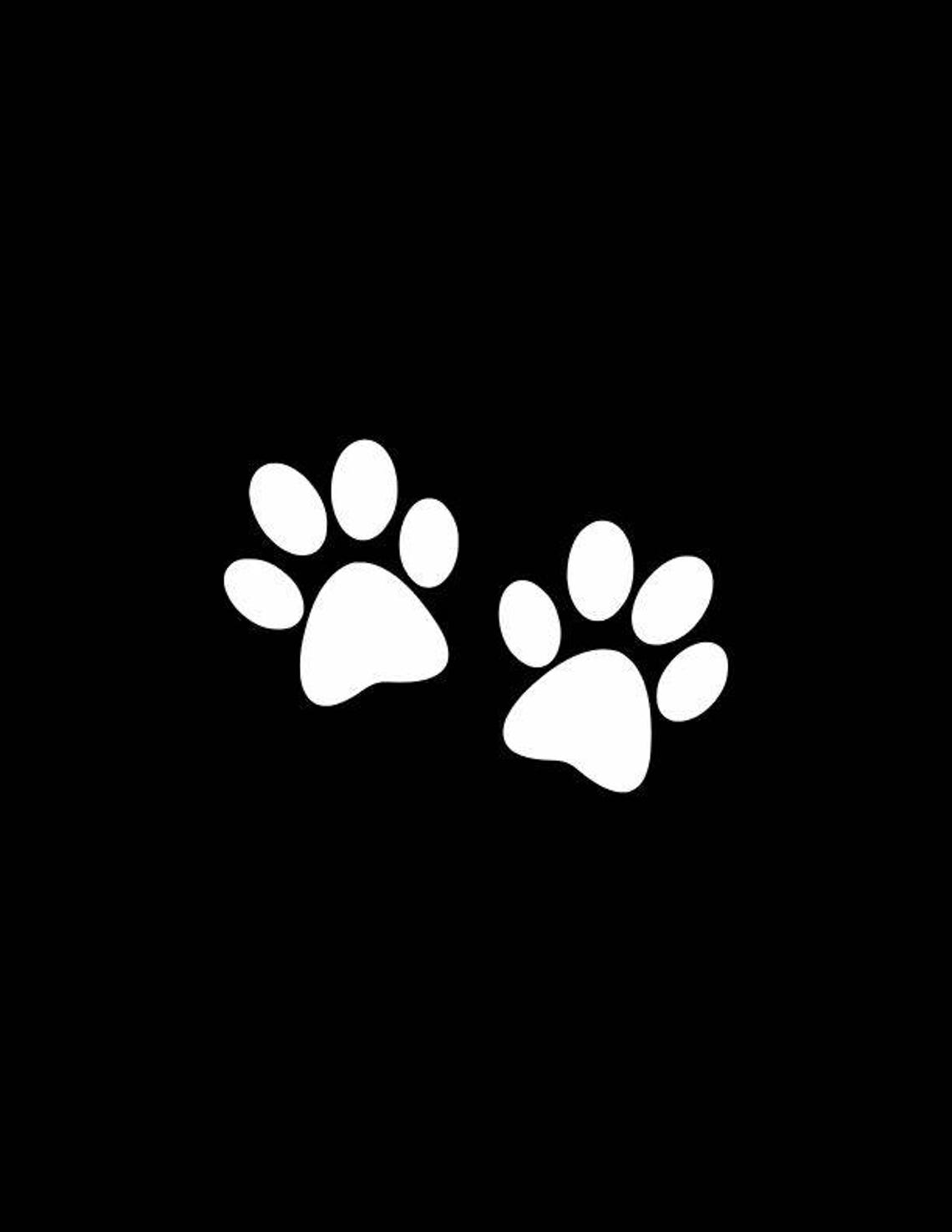 Paw Print Decal Gifts for Dog Lovers Paw Print Car Decal Etsy