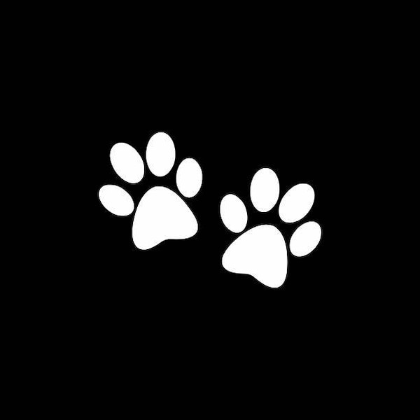 Paw Print Decal, Gifts for Dog Lovers , Paw Print Car Decal, Laptop Stickers, Laptop Decal, Car Decal, Dog Car Decals, Paw Print Car Decals