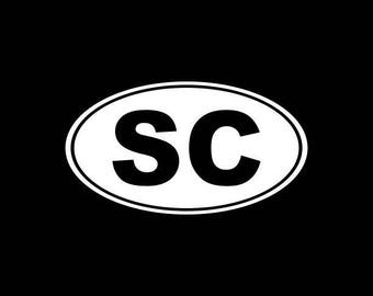 South Carolina Decal,SC State Decal,South Carolina State Decals Stickers Vinyl Die-Cut Car Decals,Home State Decals