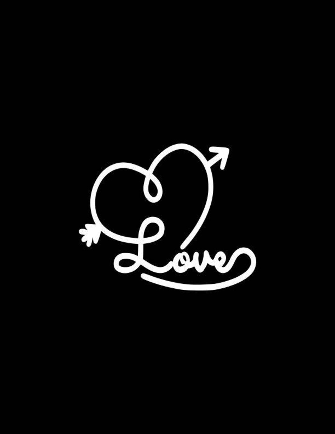 thumbnail image 2 of Lion And Lioness Heart Shape Vinyl Decal Sticker 2 of 11