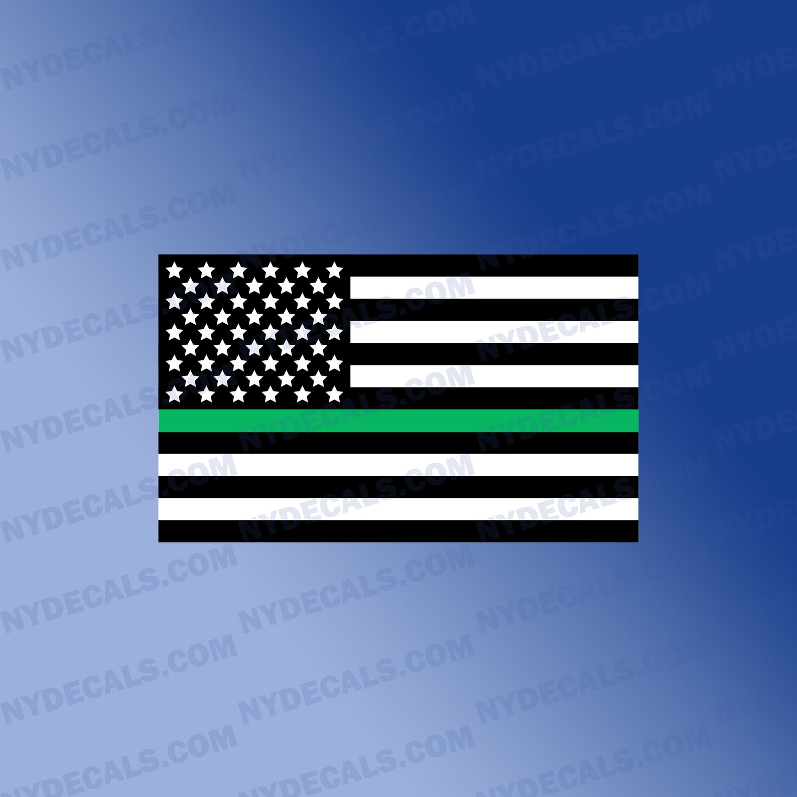 Thin Green Line Flag Decal ,military Decal, American Military Flag ...
