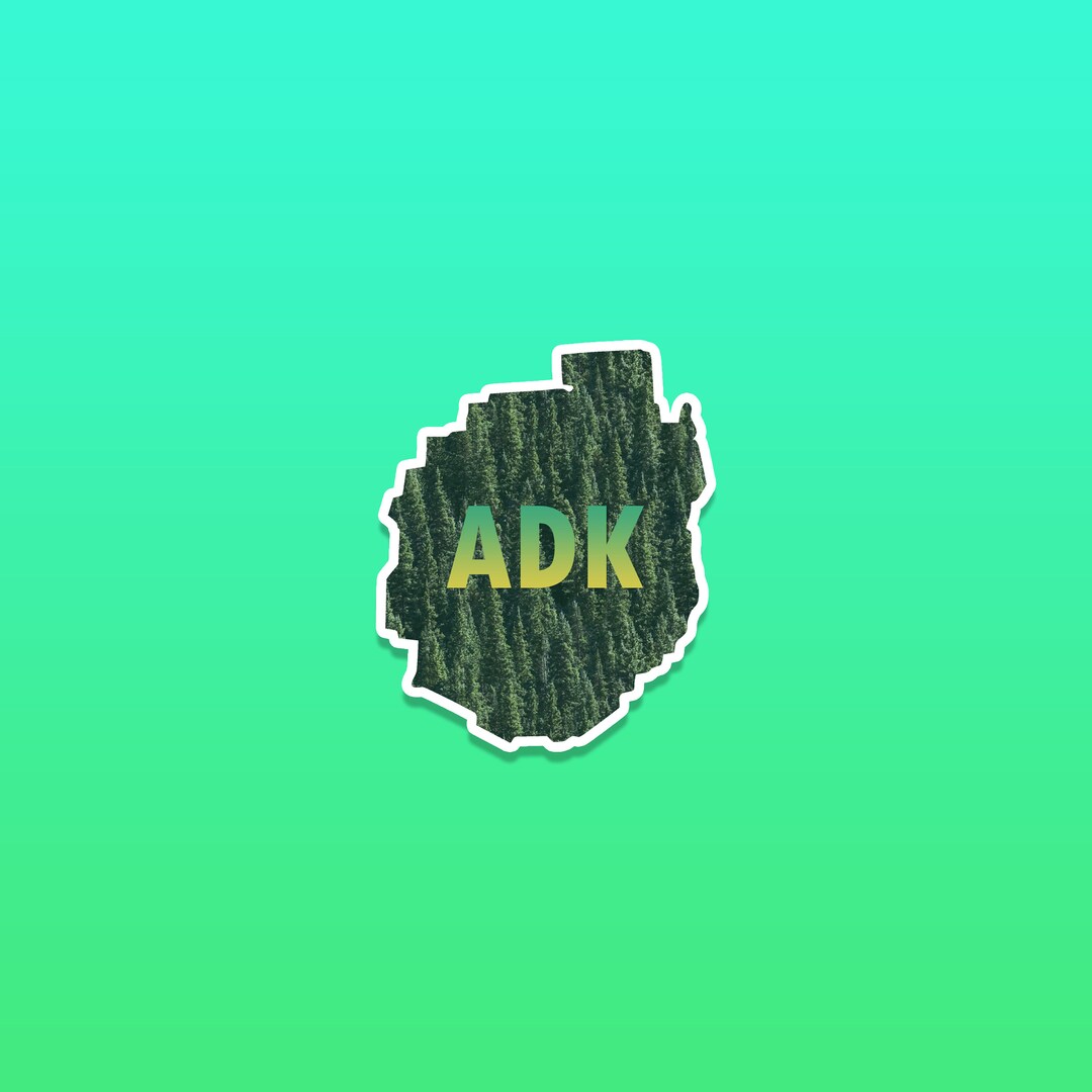 ADK Decal, Adirondack Park Sticker,adk Life, ADK Car Decals,adirondack ...