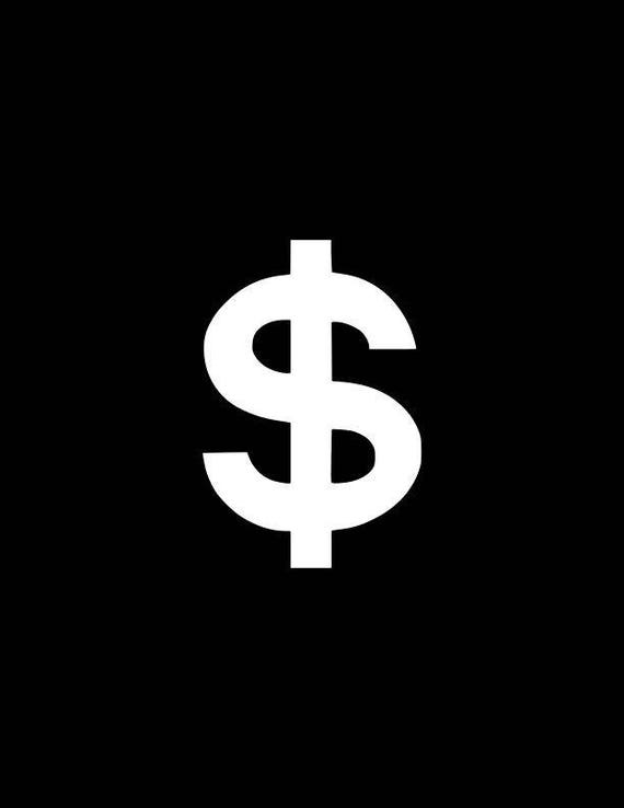 Dollar Sign Symbol Decal Money Decalcash Money Dollar Sign - Etsy Singapore Dollar Sign Symbol Decal Money Decalcash Money Dollar Sign - Etsy Singapore