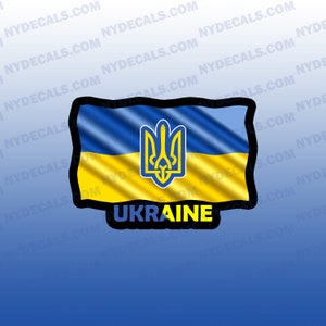 Ukraine Flag Decal, Ukraine Coat of Arms Sticker, Ukraine Flag, Stand with Ukraine Stickers Vinyl Decal, Ukraine Map Decal,Vinyl Sticker