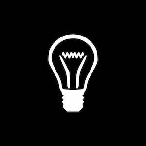 Light Bulb, Light Bulb Decal, Laptop Stickers,Tablet Sticker,Bumper Sticker,Car Decal,Window Decal,Wall Decal, Light bulb Idea Decal Sticker