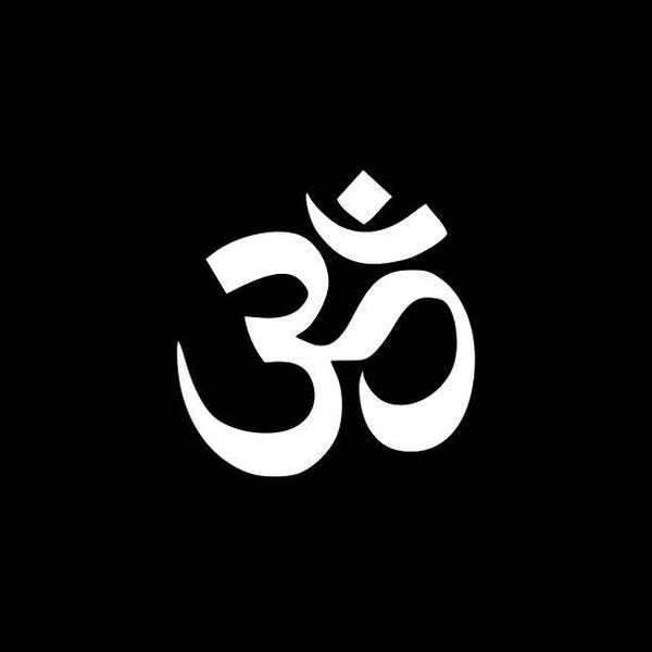 Aum Om Decal Aum Om Symbol Die-Cut Decal Car Window Sticker Wall Bumper Phone Laptop yeti etc....