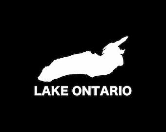 Lake Ontario Decal,Lake Ontario Outline, Lake Car Decals,Lake Ontario Sticker,Lake Decals,Canada Car Decal,New York Lake Decals,Ontario