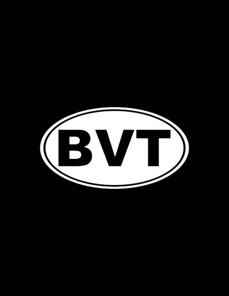 Burlington VT Vinyl Decal Sticker BVT Ovalvermont Car Decal Etsy