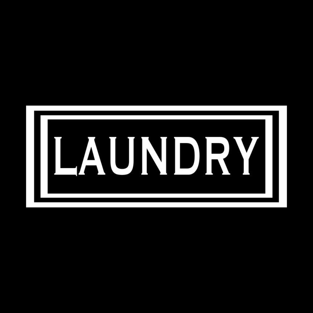 Laundry Room Decal, Laundry Vinyl Decal, Laundry Door Decal Sticker ...