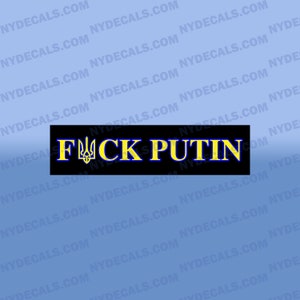 F*ck Putin Bumper Sticker,I Stand with Ukraine Decal, Ukraine Sticker, Ukraine Flag, Ukraine Vinyl Decal, Peace for Ukraine