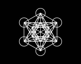 Metatron's Cube,Metatron Decal,Sacred Geometry Symbol Decal,Car,Truck Wall Bumper Phone Laptop Yeti Tablet Vinyl Decals,Sticker,Custom decal