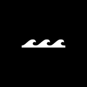 Wave Decal Wave Sticker Surf Decal Laptop Sticker Car Decal Bumper Window Yeti Tumbler etc..