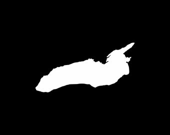Lake Ontario Decal,Lake Ontario Outline, Lake Car Decals,Lake Ontario Sticker,Lake Decals,Canada Car Decal,New York Lake Decals,Ontario