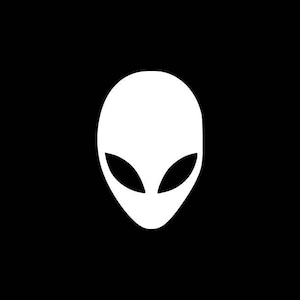 Alien Decal Alien Head Vinyl Sticker Decal UFO Sci-Fi Aliens Laptop Yeti tablet iPad macbook tumbler bumper wall window phone