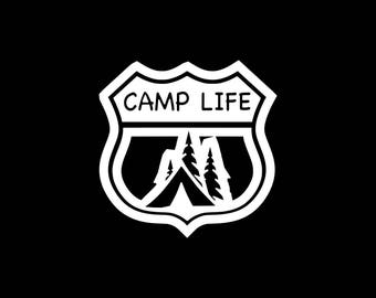Camp Life Decal,Camping Decal,Love to Camp Car Decal,Camper Decal,Camping Decal,Love to Camp Decal, Adventure,Outdoors,Explore