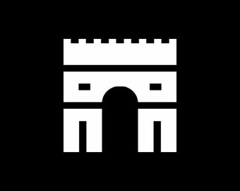 Arc de Triomphe Decal Paris Stickers Paris Car Decals Paris Laptop Stickers Decals Bumper Sticker Wall Decal Window Decals Paris Phone Decal