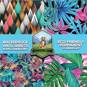 Pattern Vinyl Sheets, Permanent Outdoor Adhesive Vinyl Sheets,